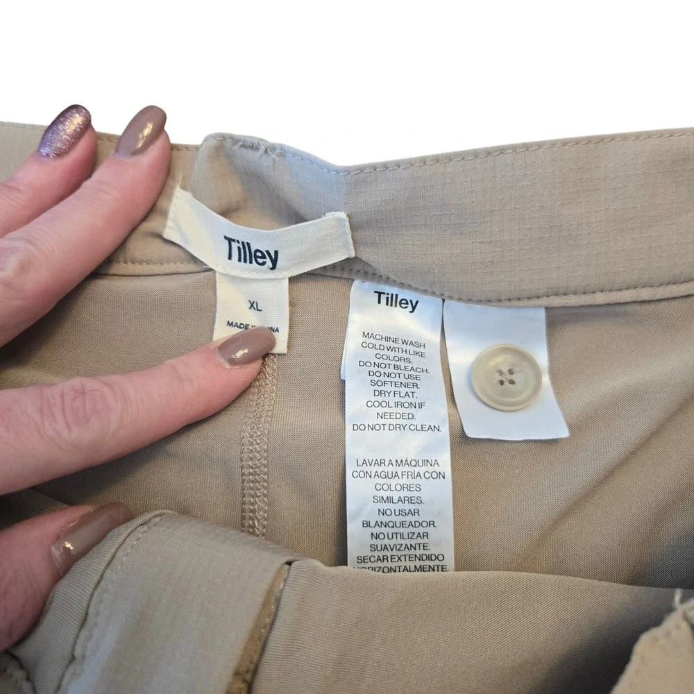 Tilley Womens XL Tan Ripstop Active Skort Hiking Golf‎ Travel